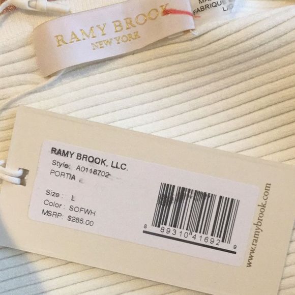 Ramy Brook Portia Asymmetrical Ribbed Top - Picture 7 of 8